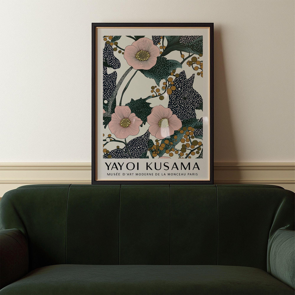 Framed Yayoi Kusama botanical print | Laboo Studio
