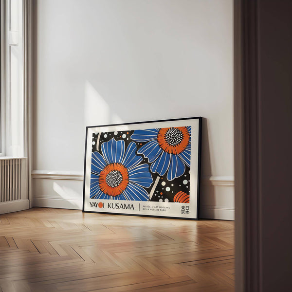 Abstract unique flower art with vibrant and dynamic hues