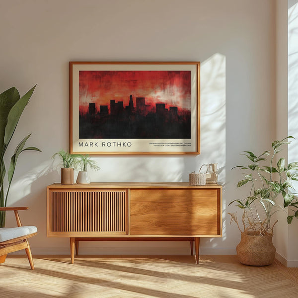 Large wall art California print for statement decor