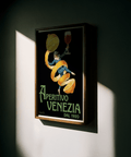 Vintage Aperitivo Print with green accents, beautiful for bar wall art