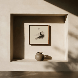 Samurai Wall Art on a white background, ideal for bedroom wall art