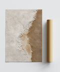 Modern Home Decor art print in beige and brown, ideal for bedroom