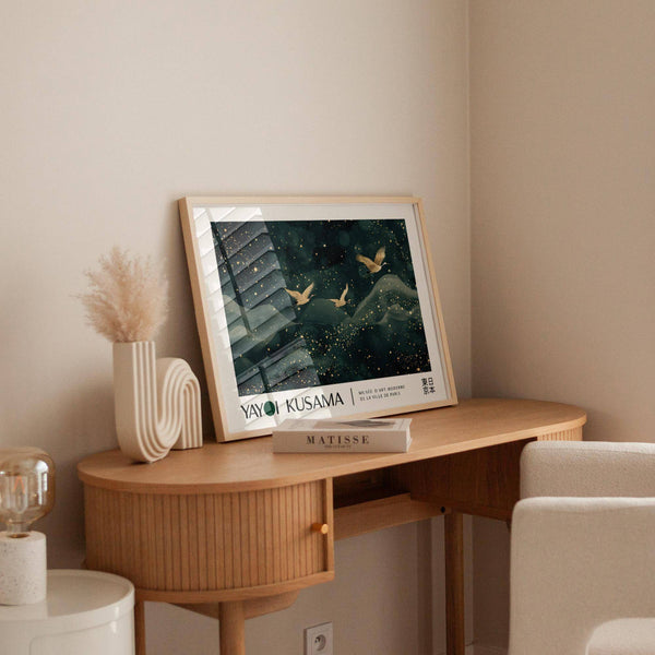 Elegant Japanese wall hanging with intricate patterns