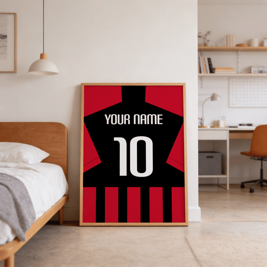 Póster de camiseta del AC Milan