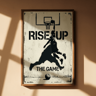 Side angle of urban hoop artwork with cracked texture
