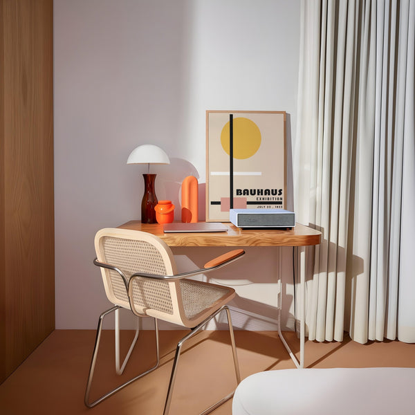 Sophisticated geometric office prints with contrasting color and balance