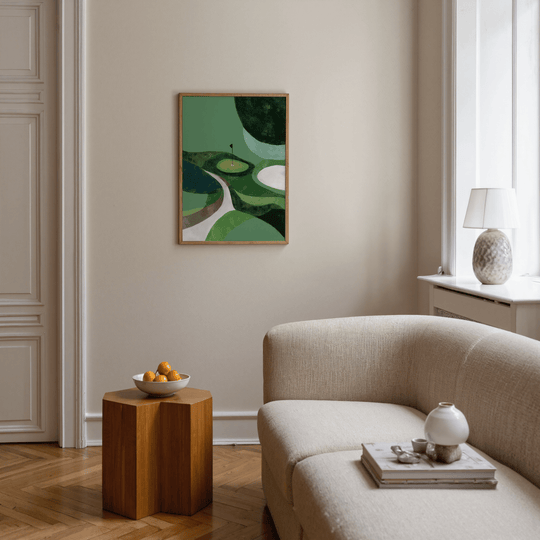 Ruhige Grünlandschaft