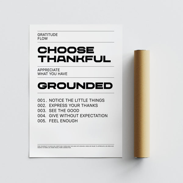 Inspirational Gratitude Wall Art reminding us to express our thanks daily.