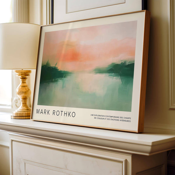Contemporary wall art inspired by Mark Rothko's serene compositions​