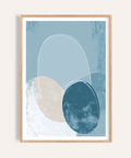 Geometric Circle Poster showing overlapping circles in muted colors