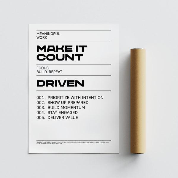 Purpose-driven Inspiration Quotes Wall Art perfect for students and professionals.