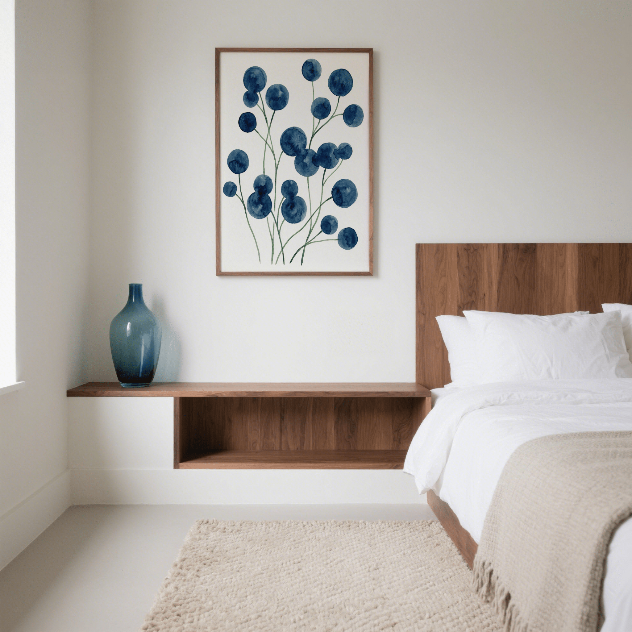 Blue Botanical Print