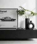 Ferrari Mondial 8 Poster, Gray highlights, museum-style office print