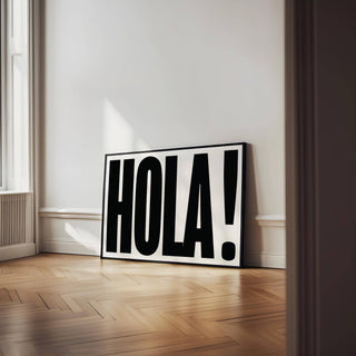 Modern Spanish-inspired typographic posters ideal for contemporary homes