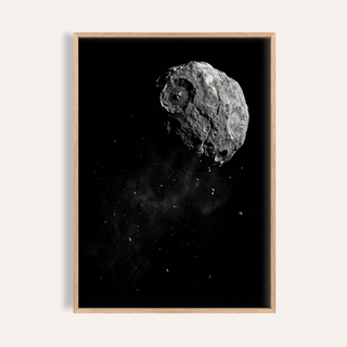 Mars Art Print with Black and White tones for modern living room wall art