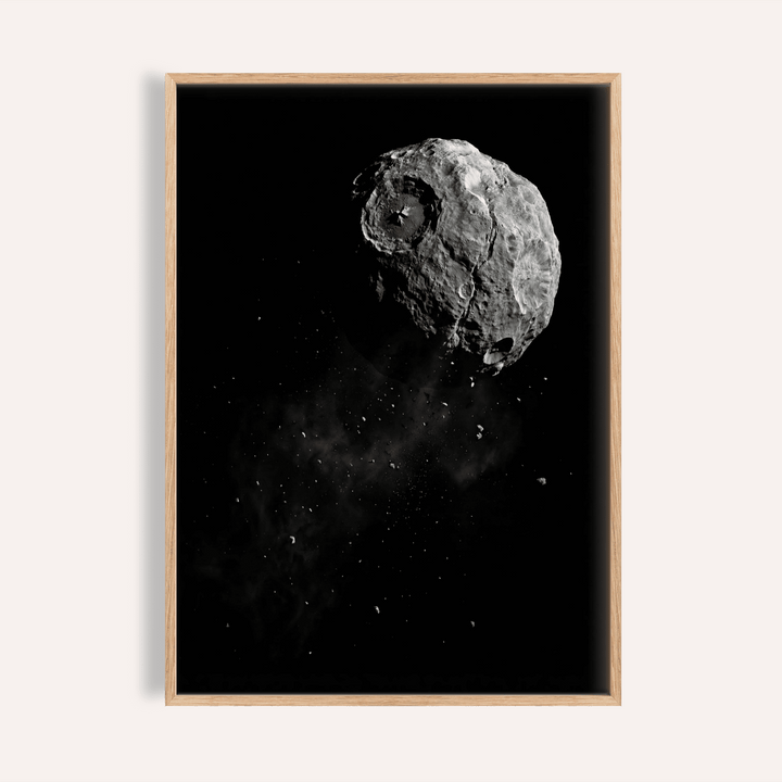 Mars Art Print with Black and White tones for modern living room wall art