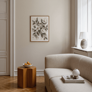 Magnolia Wall Decor in earthy Brown and Green for bedroom floral wall art