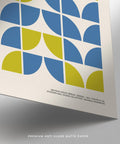 Contemporary print featuring Bauhaus geometry for Modern Office Wall Decor.