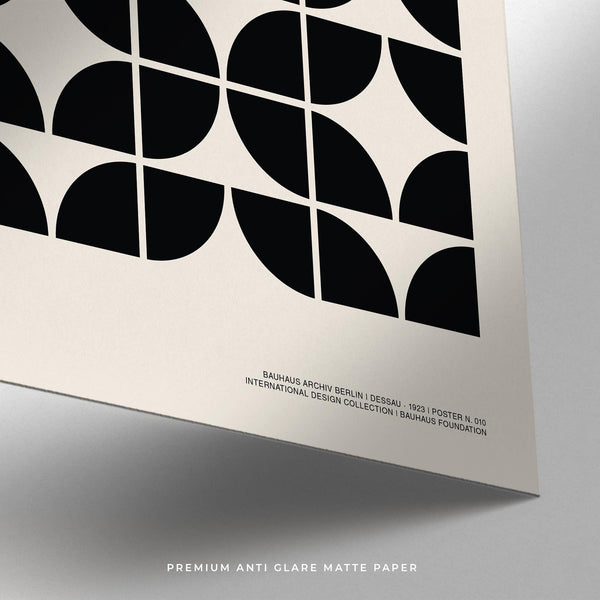 Pictures for Home Office with black curved shapes arranged in a grid.