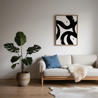 Stylish black and white posters suitable for hallways, Black and White, poster