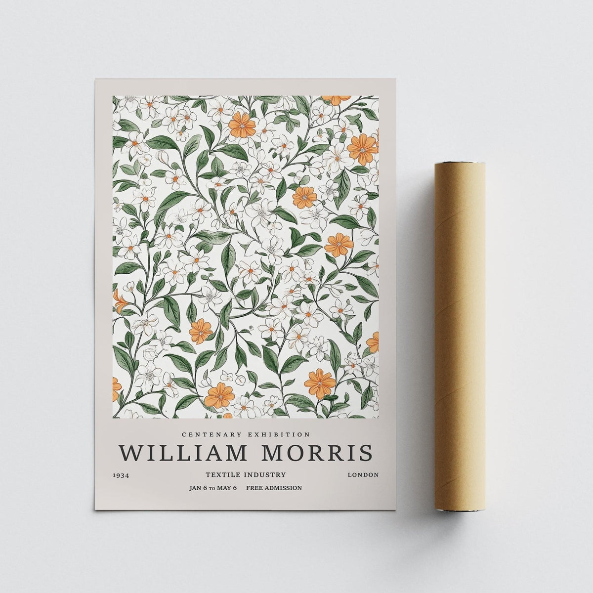 Light floral vintage prints flowers perfect for calm and classic home decor.
