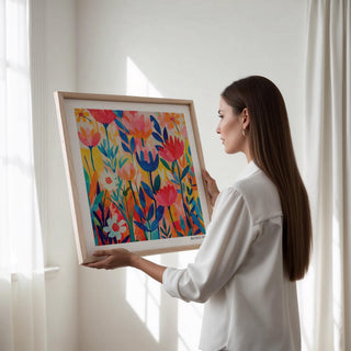 modern matisse exhibition poster featuring vibrant colours