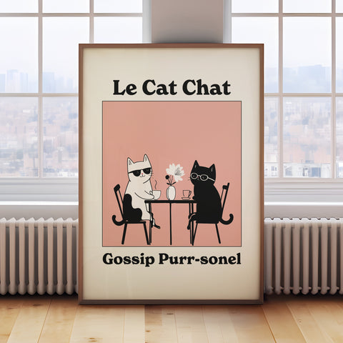 Funny Cat Wall Art