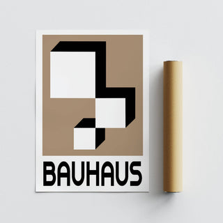Decorative geometric wall hanging with structured abstract forms