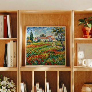Van Gogh Painting Multicolored poster suitable for dining room wall art