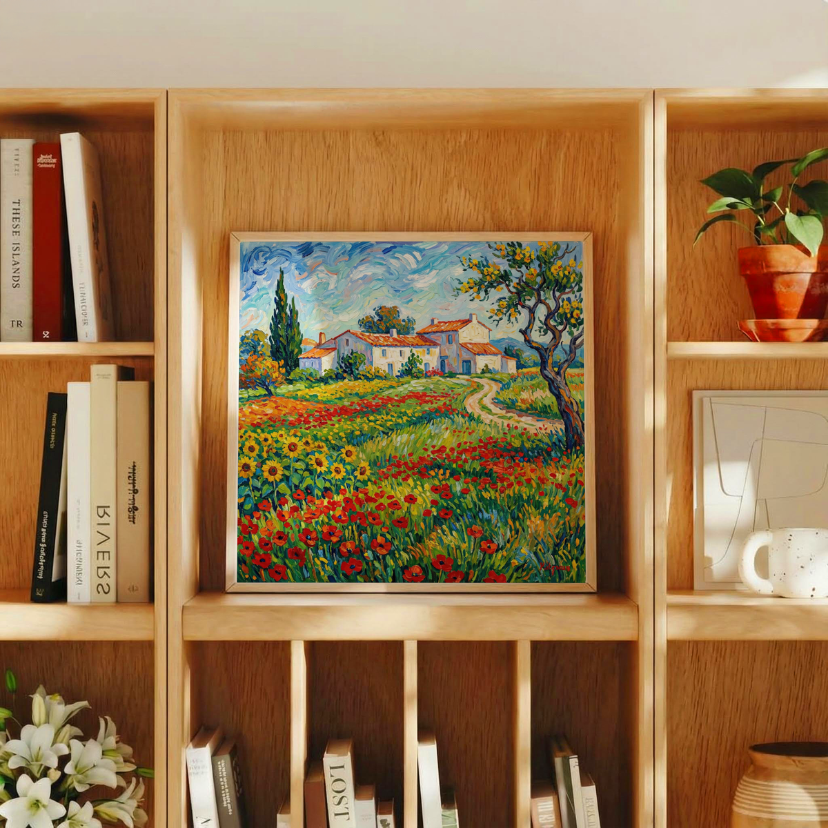 Van Gogh Painting Multicolored poster suitable for dining room wall art