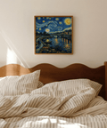 Vincent Van Gogh Poster with green blue accents for bedroom display poster