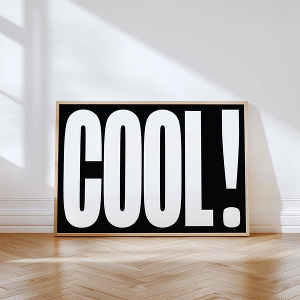 Cool typography art perfect for stylish home decor