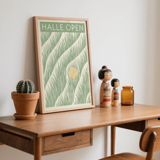 Decorative Tennis Grass Art Print for sporty gallery walls
