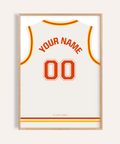 Atlanta Hawks Basketball Jersey Poster with centered name and 00 numerals
