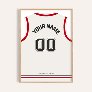 Featuring a jersey-back print poster with arched YOUR NAME and 00 number