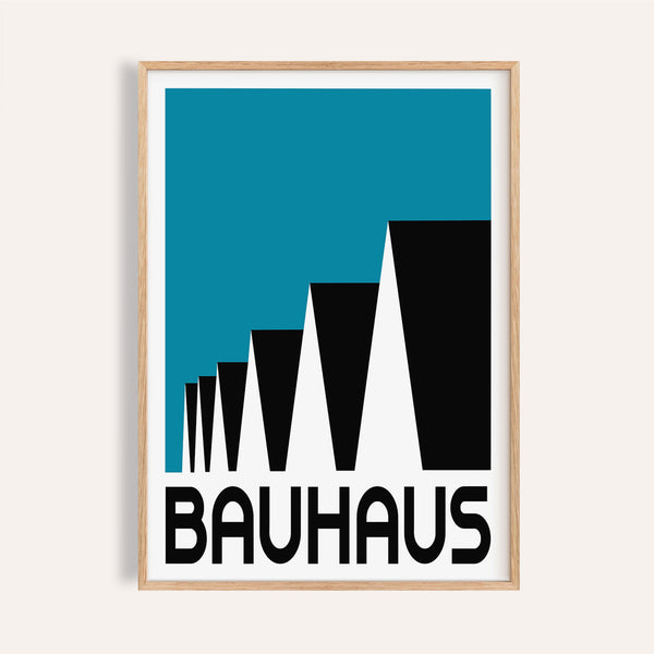 Bauhaus Poster Blue for Living Room