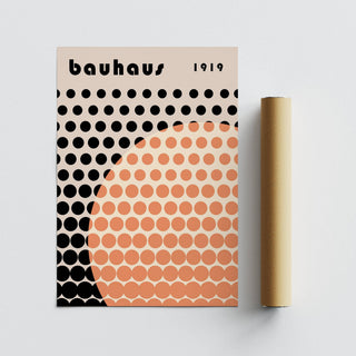 Cool art poster with striking black and orange contrast