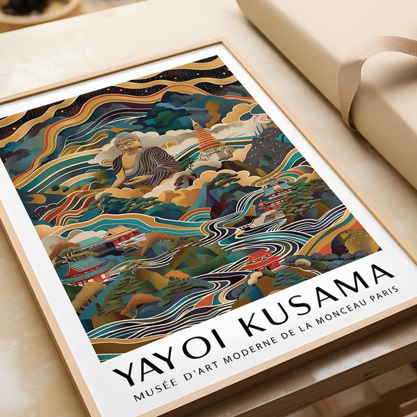 Buddha poster inspired by Big Buddha Phuket scenery