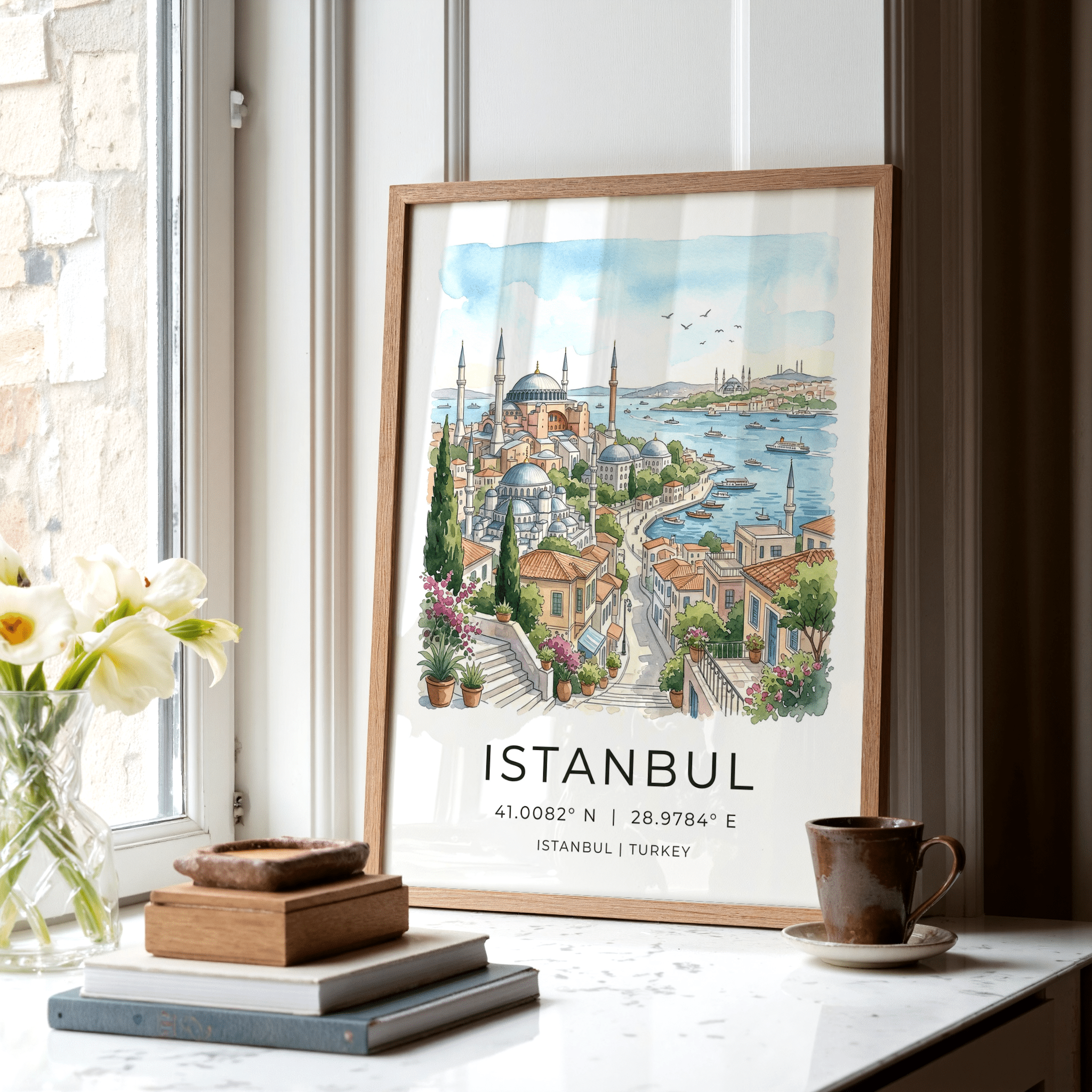 Fridfulla vyer över Istanbul