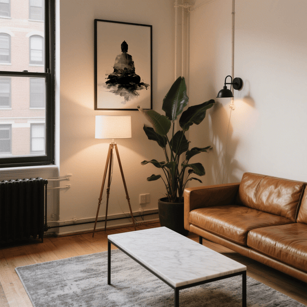 Elegant Spiritual Poster, Black and White, yoga room wall art