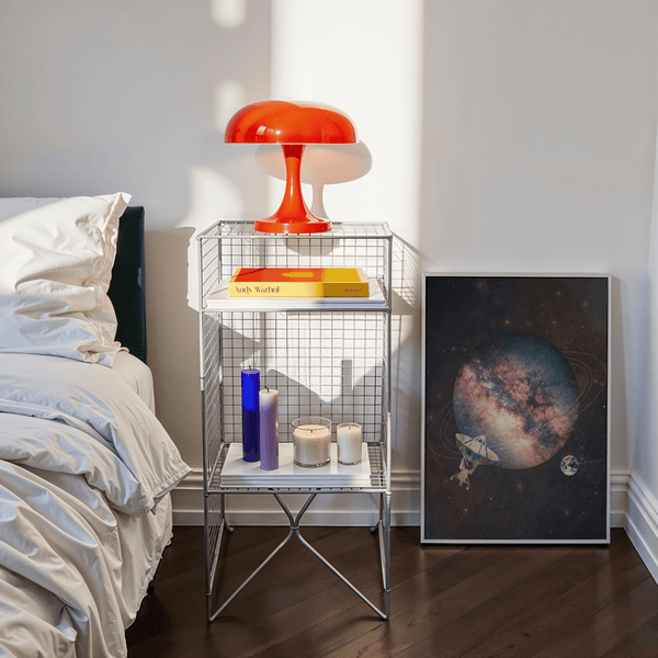 Cosmic Art Print with Blue and Black, wall art for reading nook