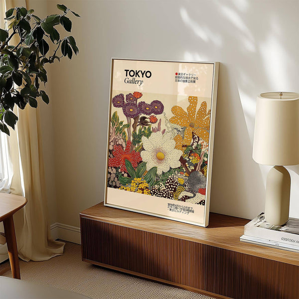 Japanese flower painting inspired by traditional aesthetics