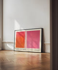 Contemporary pink and orange minimalist poster