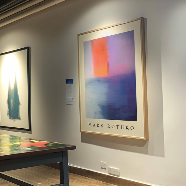 Contemporary colour block wall art in vivid hues inspired by Rothko Art