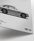 Aston Martin Art Print wall art with Black and White for hallway decor