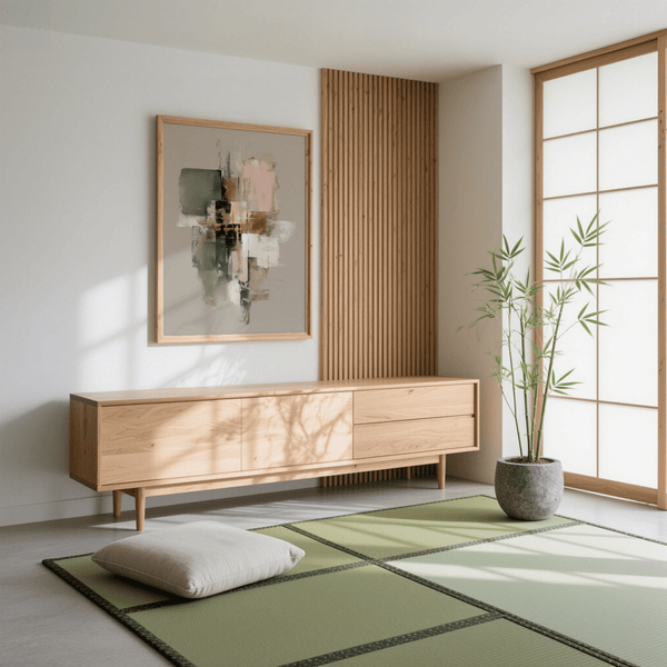 Contemporary Pink and Green Wall Art for home office in green and gold colors