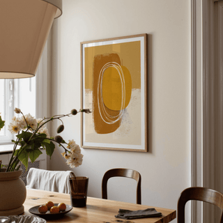Minimalist Organic Wall Art design with soft-edged shapes and negative space