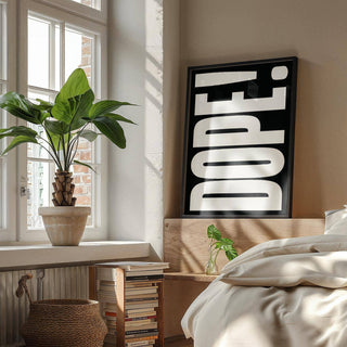 Striking bold font poster with strong letter design