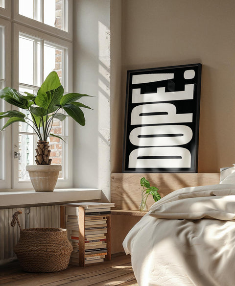 Stylish wall art with DOPE design