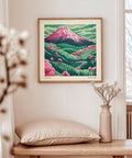 Vibrant Mount Fuji wall art for modern decor.